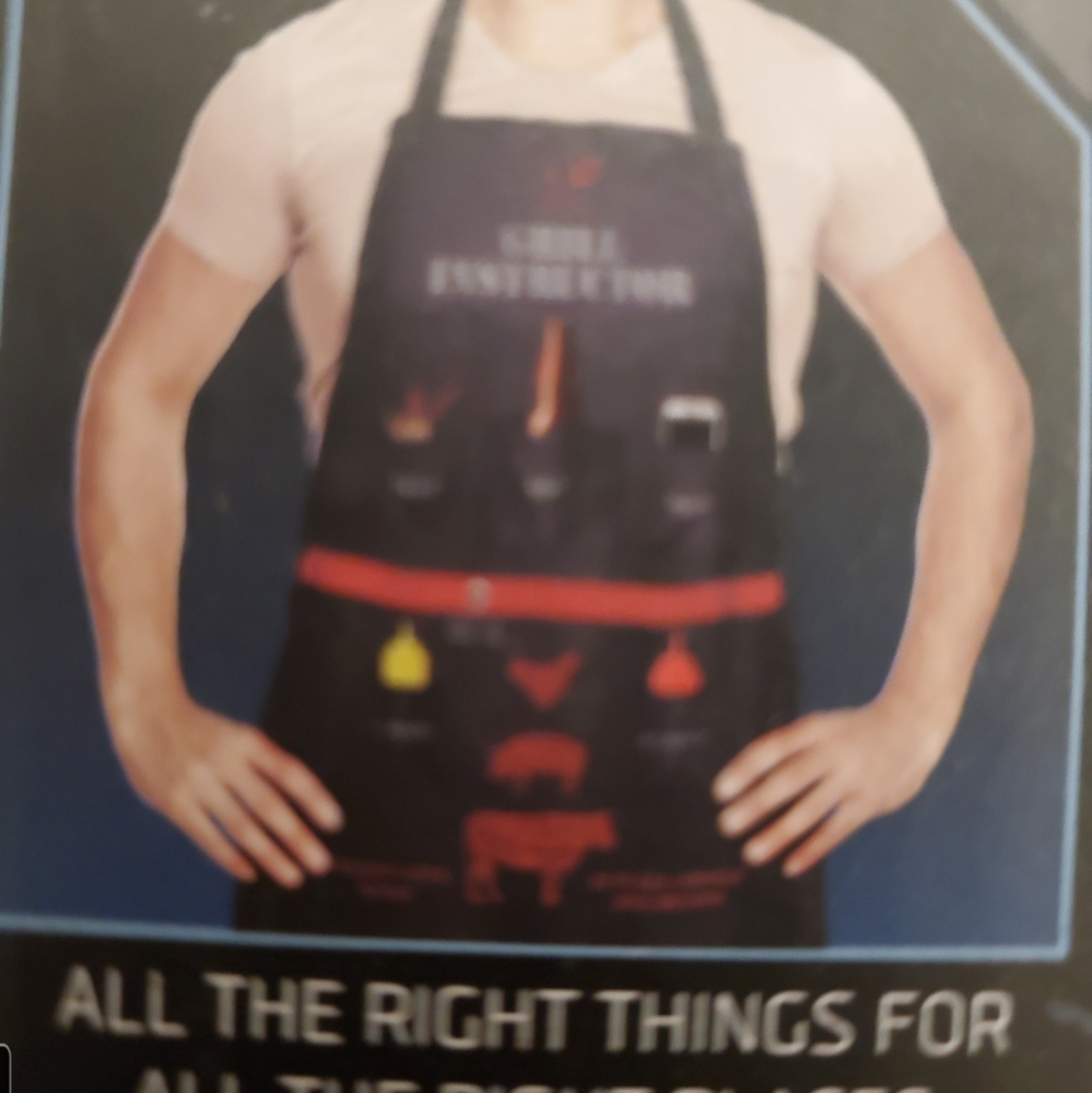 Sharper image mans  Barbecue apron great Dads Day